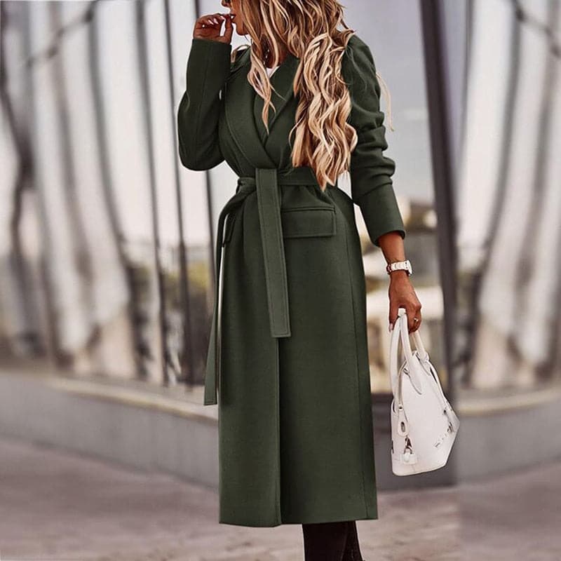 Elegant Trench Coat Women Long Classic