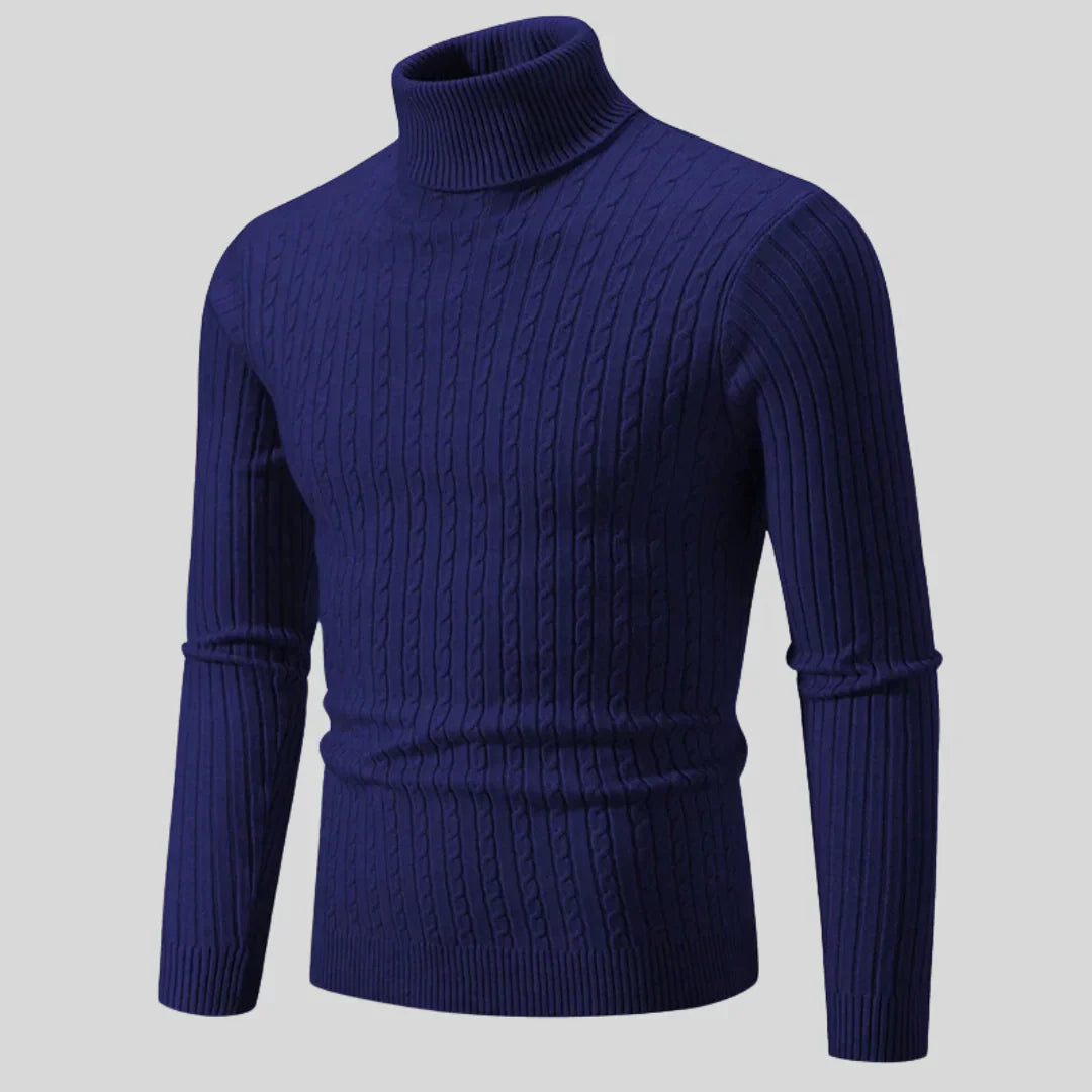 Stylish Men's Turtleneck Sweater Modern
