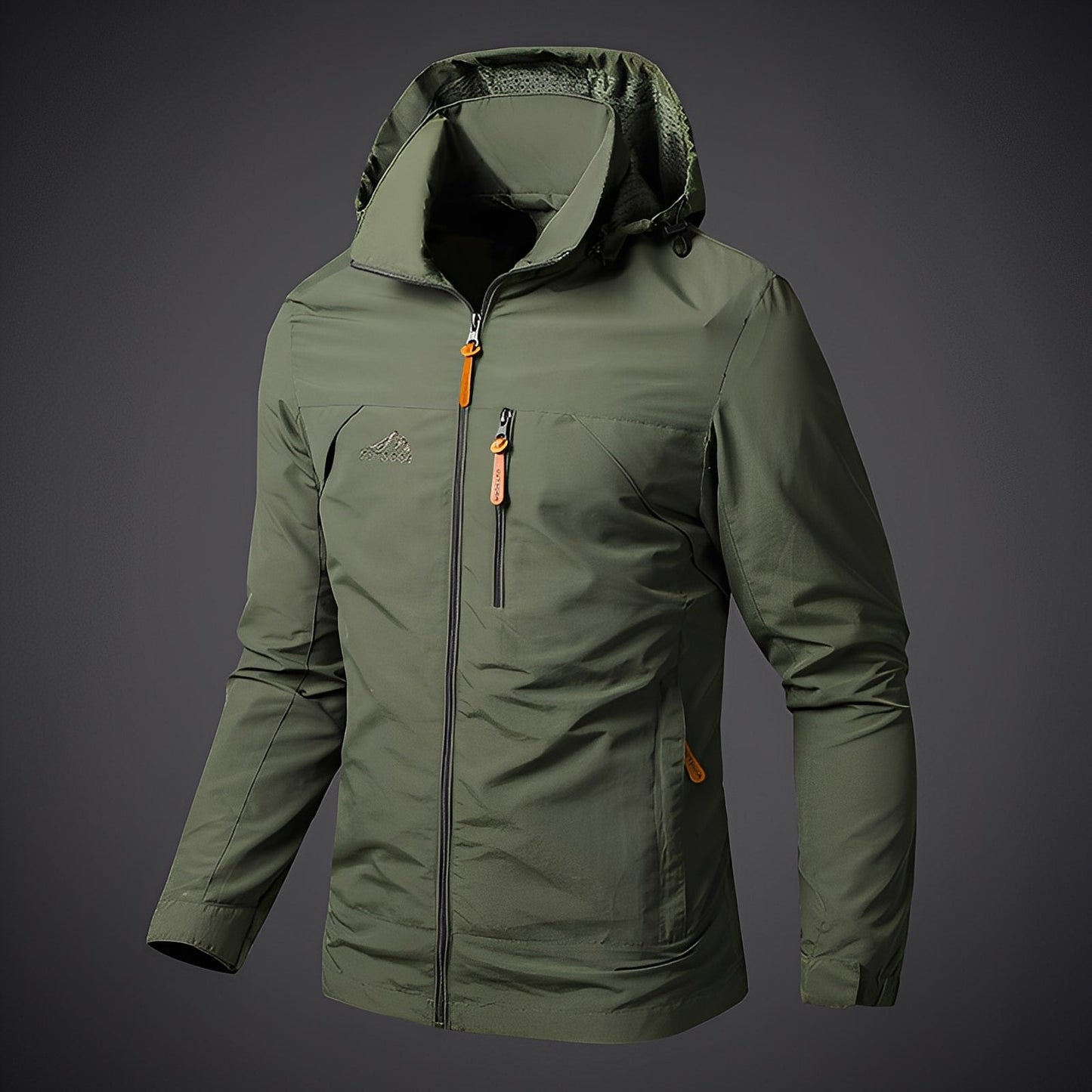 Practical hiking jacket for men with hood