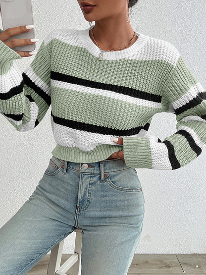Soft Knit Round Neck Sweater for Women