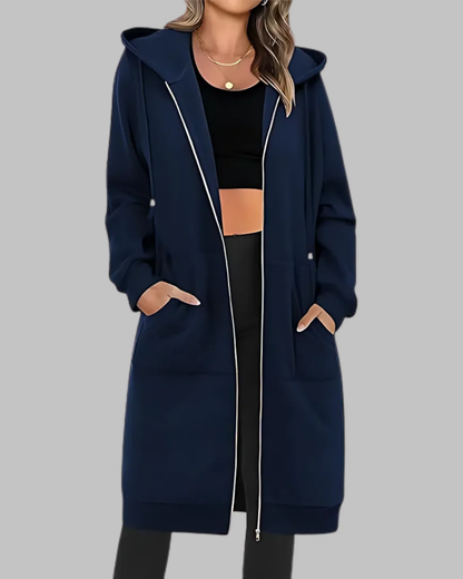 Oversized Casual Zip-Up Jacket for Women