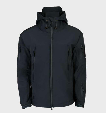 Wasserdichte Herren Winterjacke Schwarz - IdealeKleiden