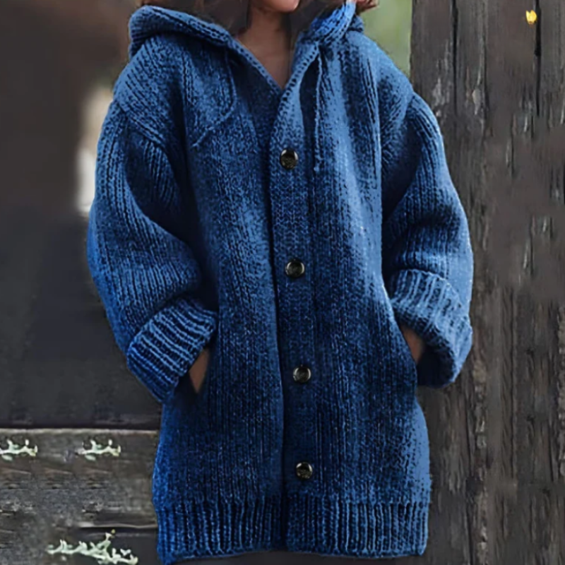 Oversized Warm Hooded Cardigan