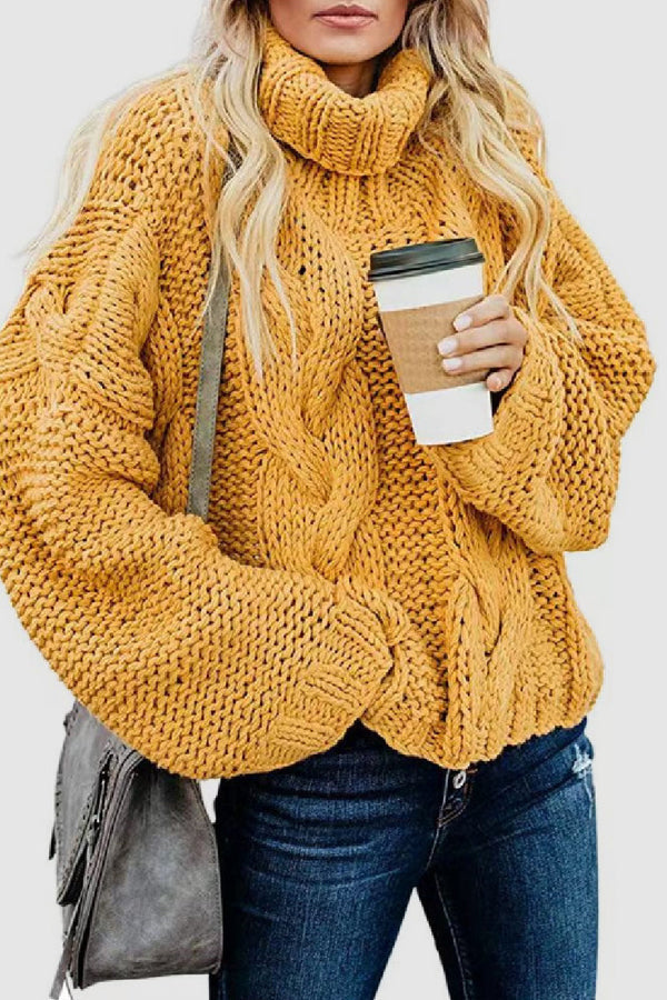 Elegant Cashmere Turtleneck Sweater Winter