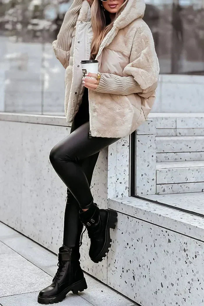 Elegant Women's Winter Jacket Fleece Soft Luxury