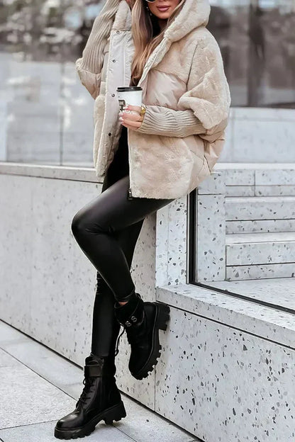 Elegant Women's Winter Jacket Fleece Soft Luxury
