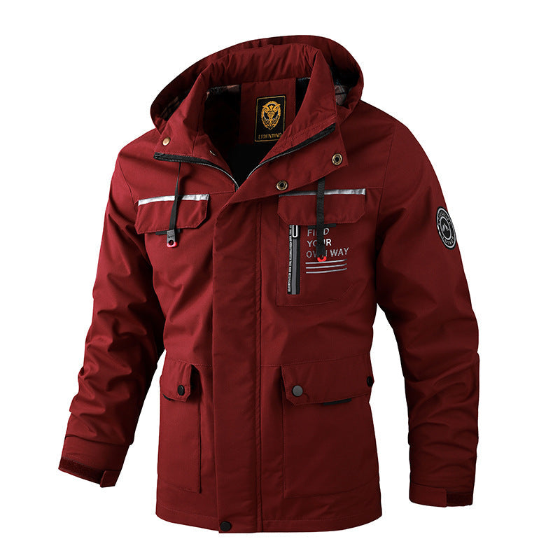 Waterproof Outdoor Jacket Men Sporty