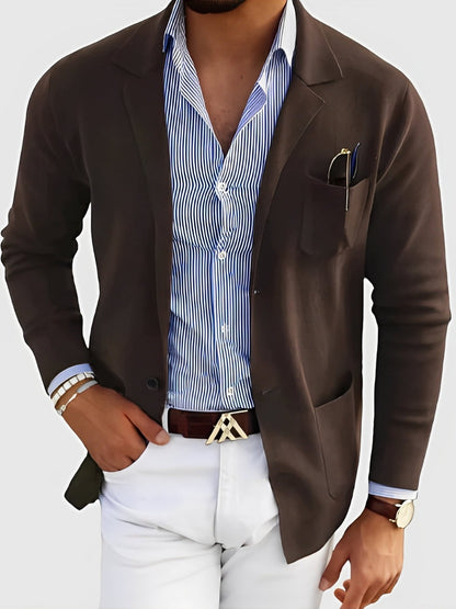 Custom-tailored Men's Blazer Elegant with Pockets