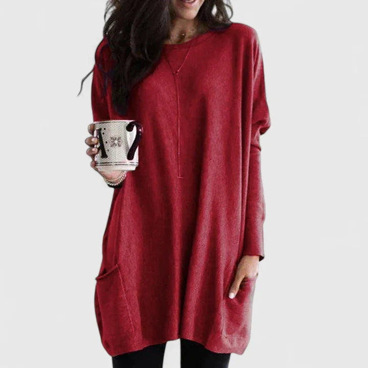 Women's Lightweight Tunic Dress Long Sleeve