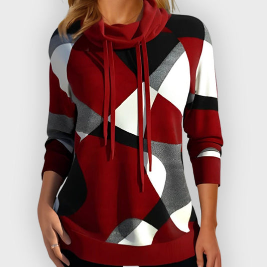Stylish Kapuzenpullover Color Block Design - IdealeKleiden
