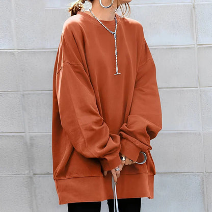 Damen Pullover Locker Schnitt Übergröße