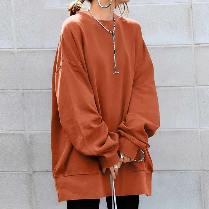 Damen Pullover Locker Schnitt Übergröße