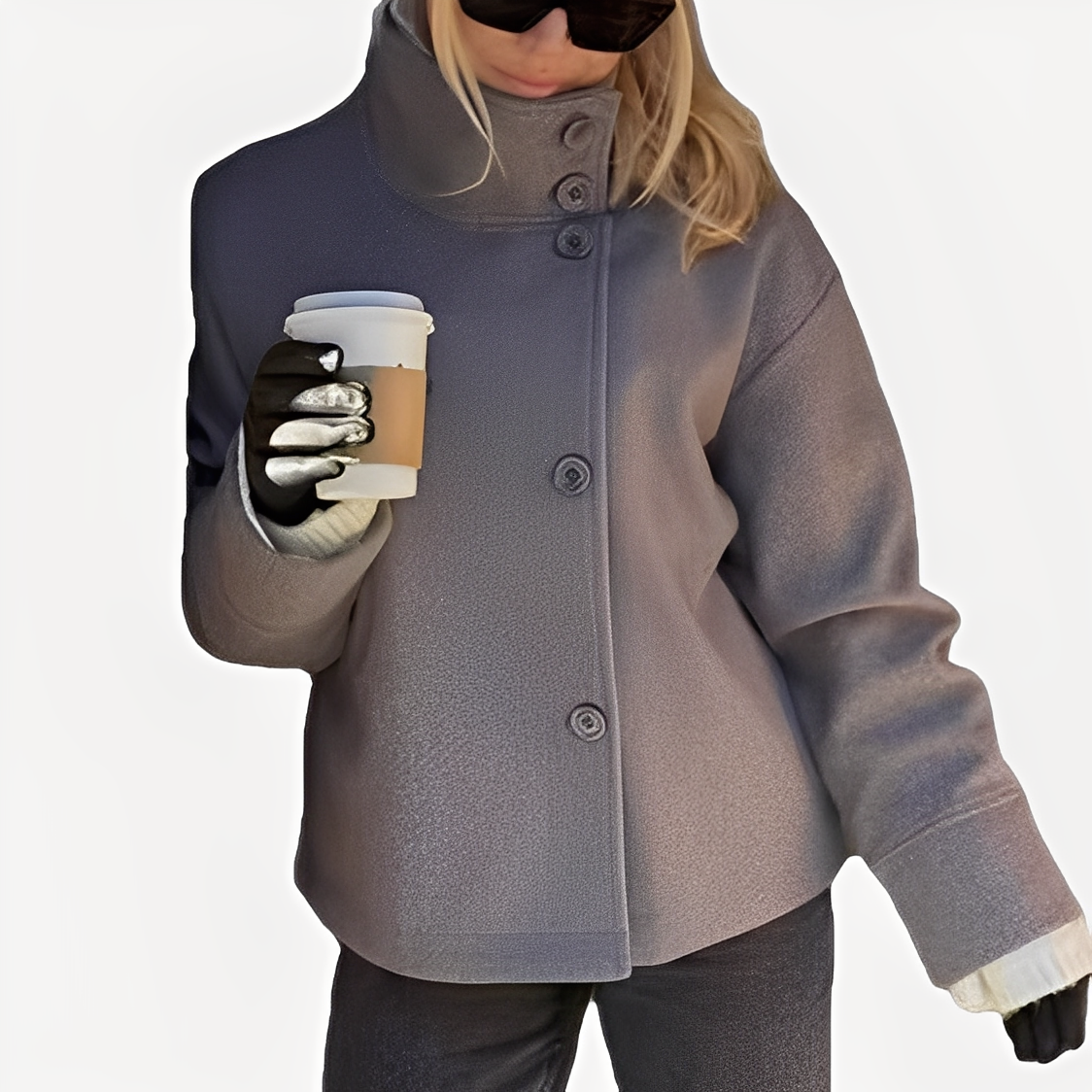 Stylish Women's Wool Jacket Elegant Design