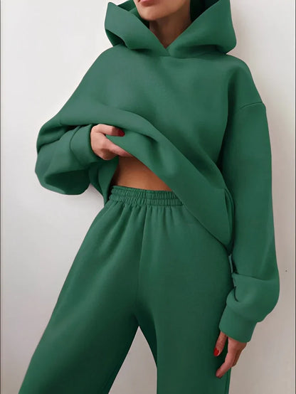 Women's Soft Pastel Hooded Tracksuit