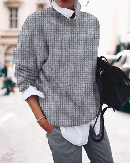 Comfortable Crew Neck Sweatshirt Casual Style