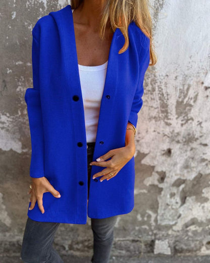 Comfortable Hooded Jacket Casual Style
