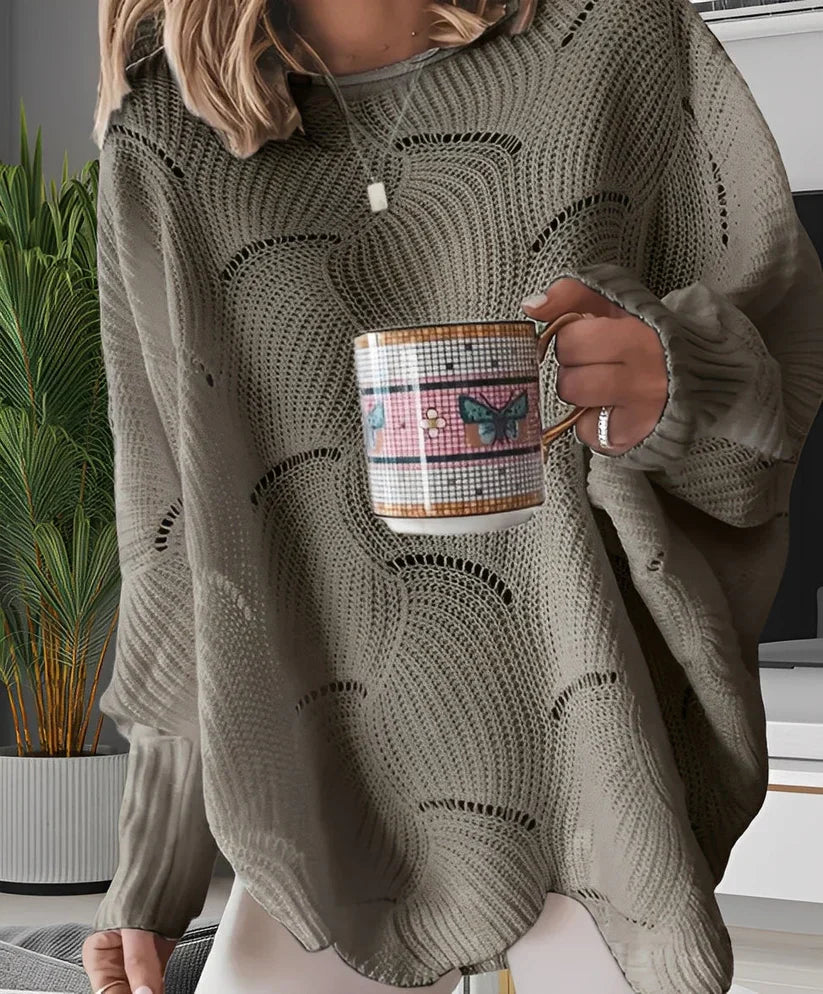 Stylish V-neck sweater for women