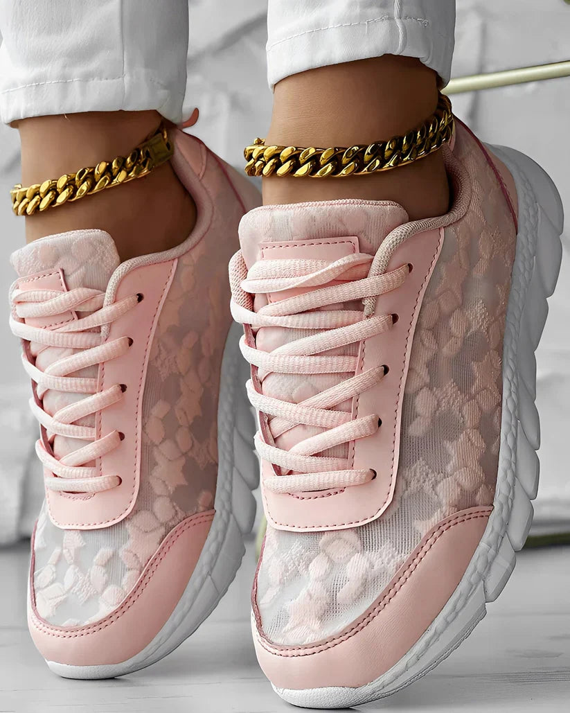 Women's Sneakers Floral Pattern Comfortable Breathable