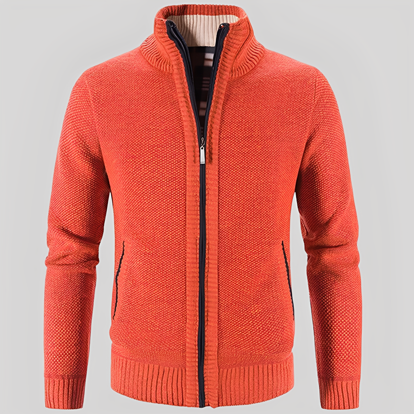 Practical Men's Zipper Cardigan