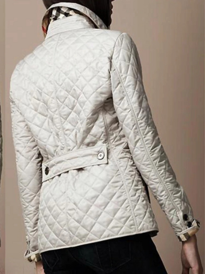 Modische Steppjacke mit Umschlagkragen - IdealeKleiden