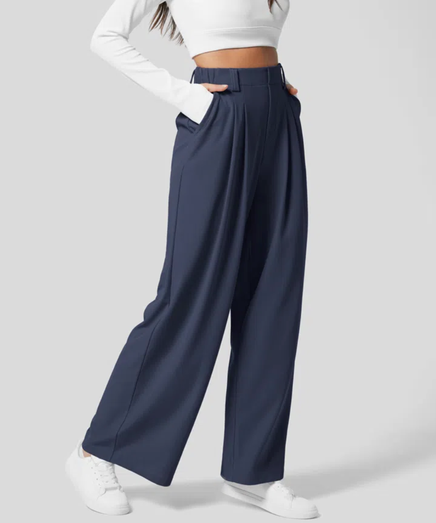 Elegant Women's Trousers Wide Leg Custom Made