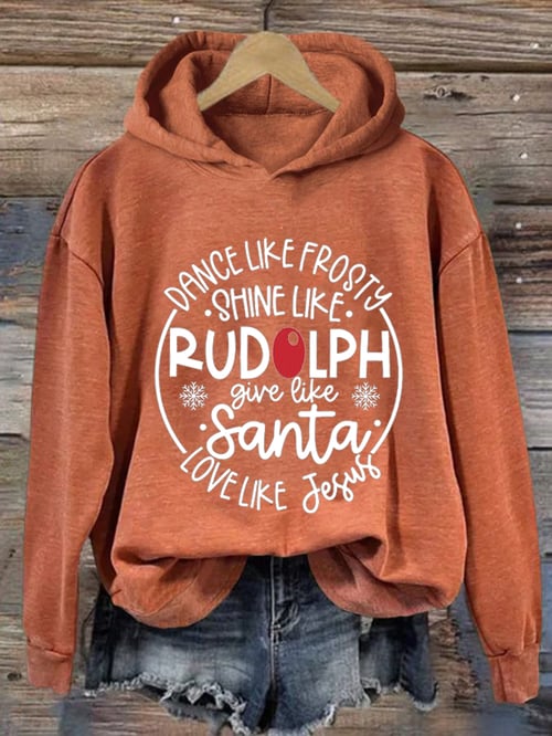 Women's Festive Red Christmas Hoodie