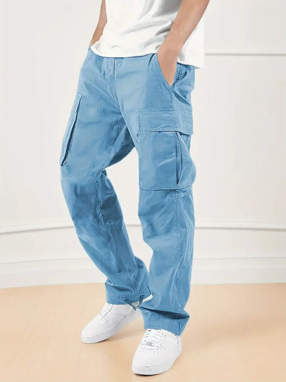 Comfortable Men's Jogging Pants With Elastic Waistband