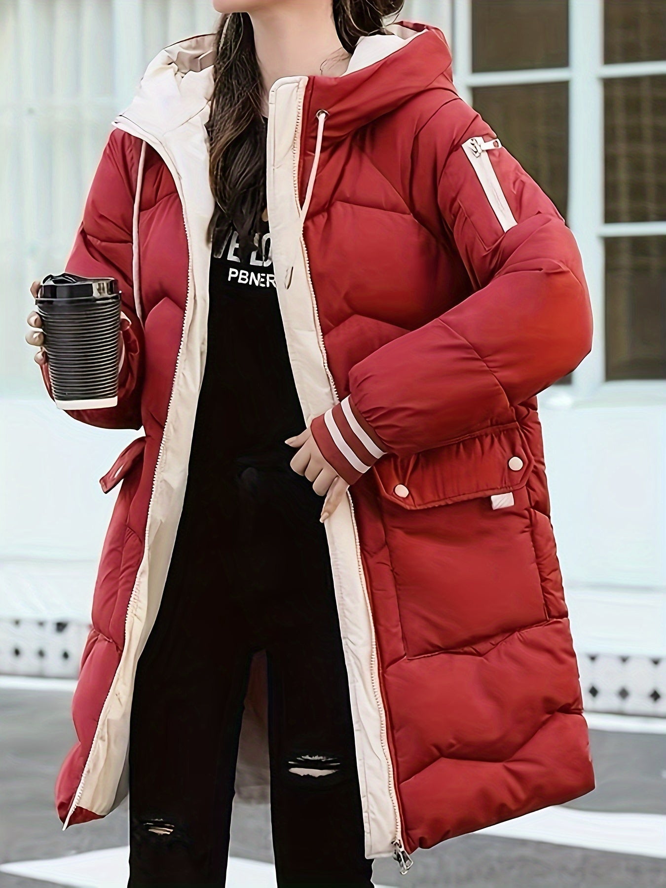 Women's Classic Quilted Jacket Warm Hooded