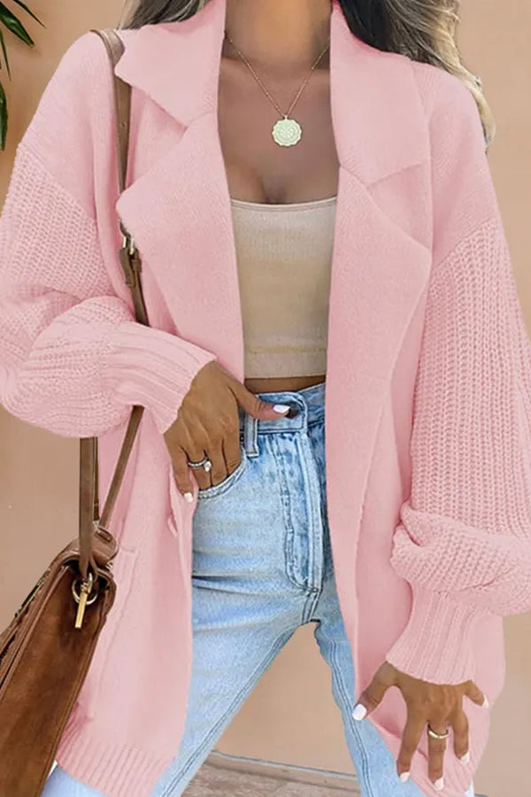 Stylish Wool Jacket Patchwork Design