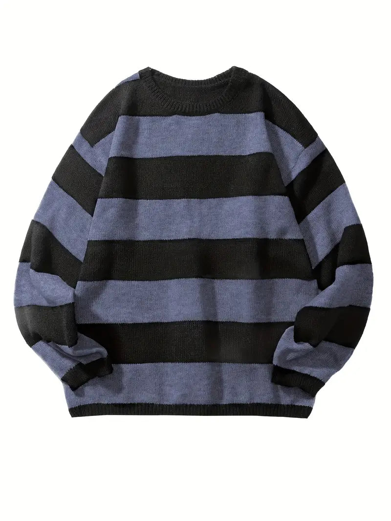 Men's Striped Retro Style Pullover