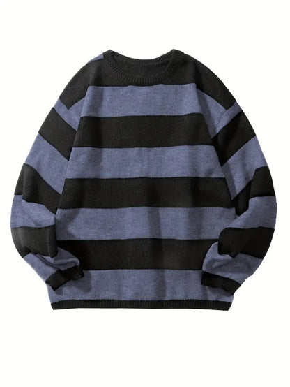 Men's Striped Retro Style Pullover