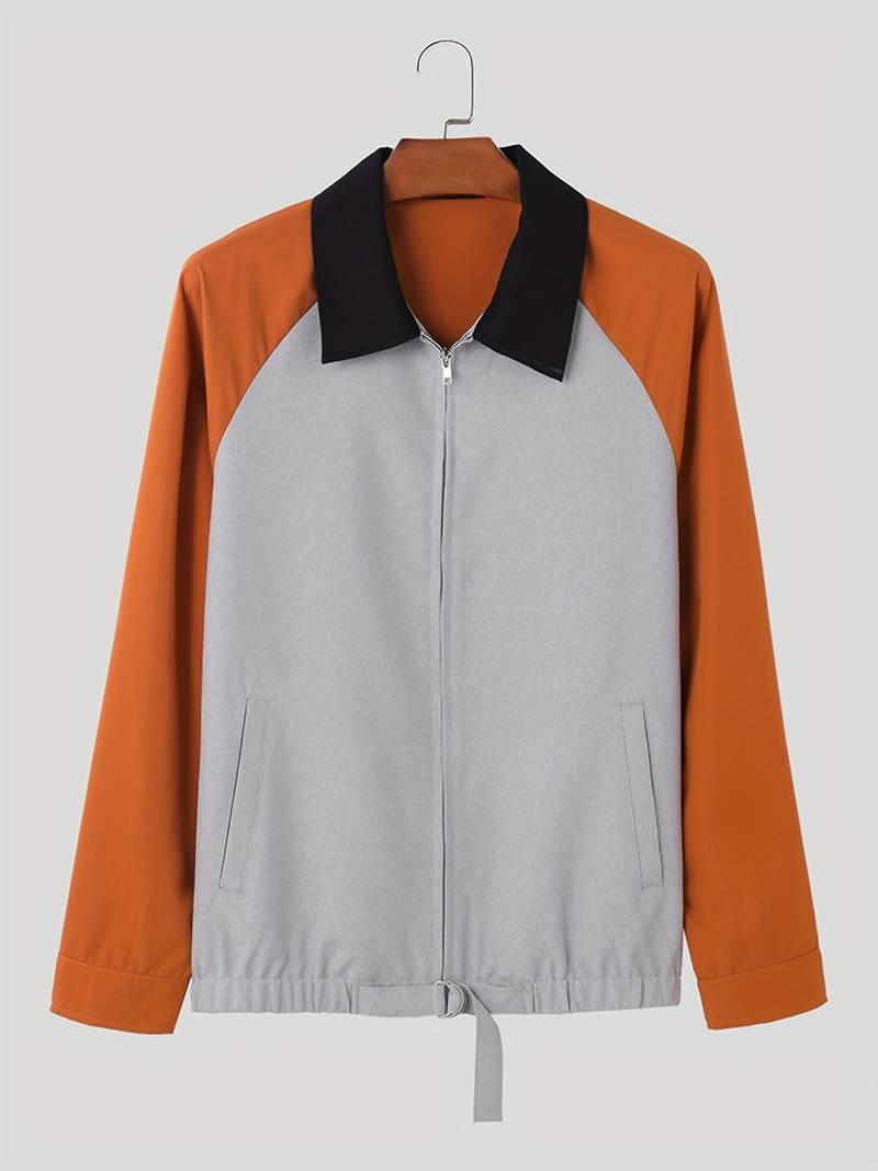 Casual Men's Jacket Modern Zipper