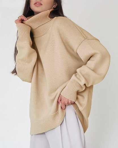 Loose Women's Sweaters Cotton Elegant Design
