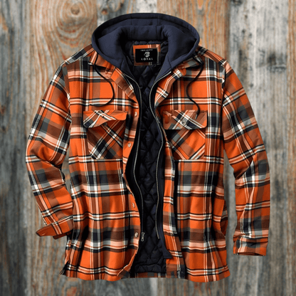Men's Plaid Jacket Spring Autumn Cut