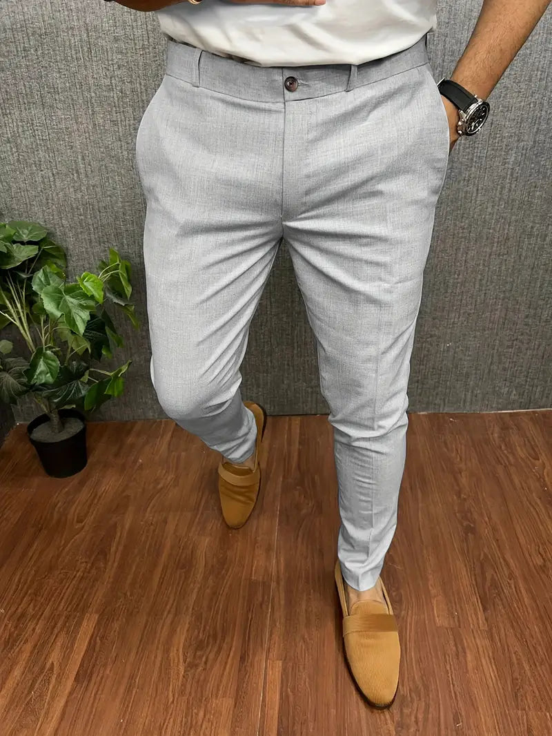 Men's Suit Trousers Semi-Formal Slim Fit