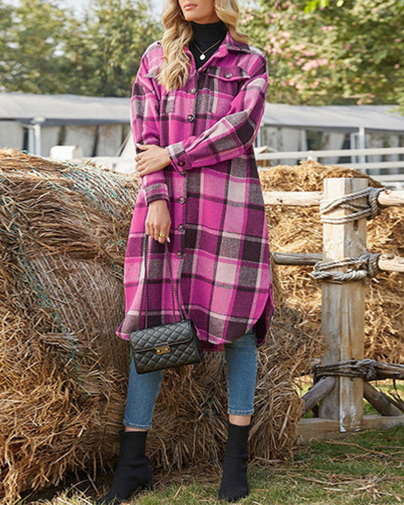 Stylish winter coat with buttons