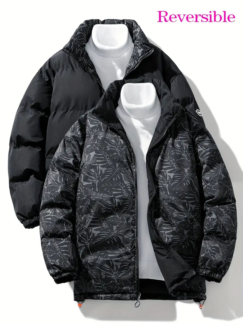 Fashionable Men's Jacket Casual Reversible