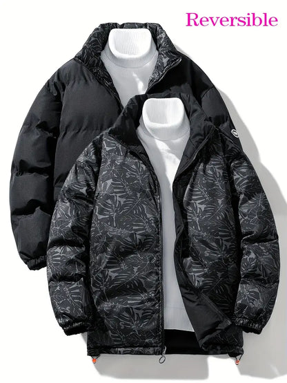 Fashionable Men's Jacket Casual Reversible