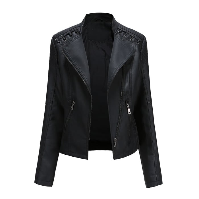 Soft Leather Jacket Lambskin Look