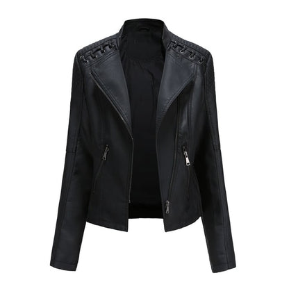 Soft Leather Jacket Lambskin Look