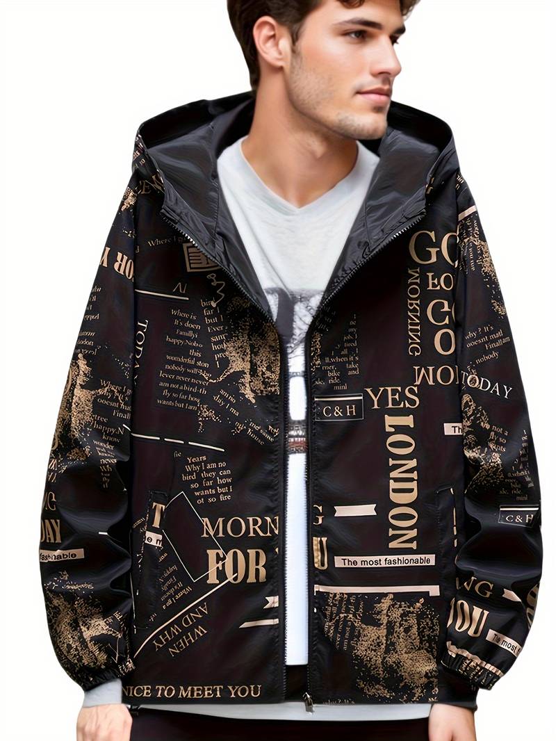 Herren Wendejacke Lässig Casual - IdealeKleiden
