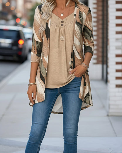 Stylish Blouse Patchwork Pattern