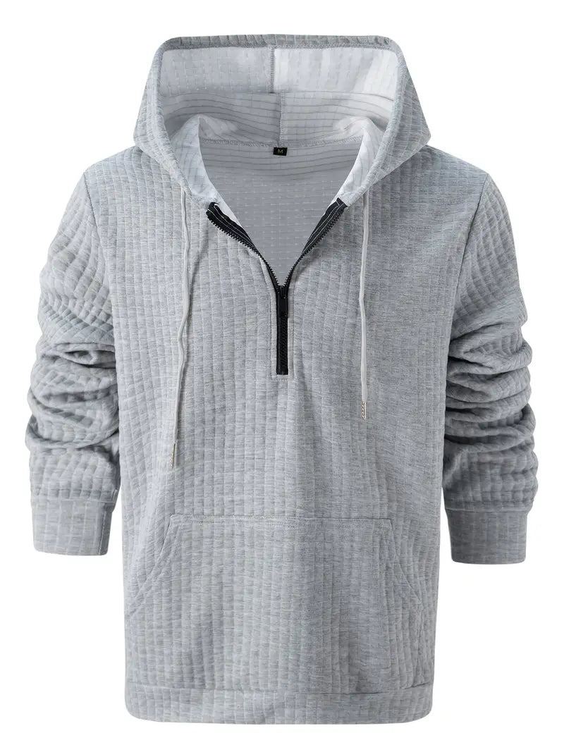 Men's Lightweight Waffle Hoodie Sporty