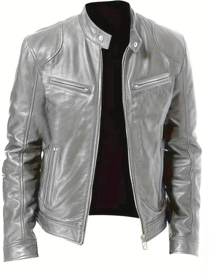 Men's Leather Motorcycle Jacket