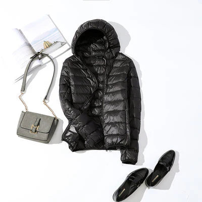 Women's Warm Hooded Autumn Jacket