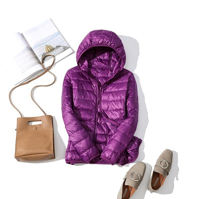 Hooded Puffer Coat Warm Cozy
