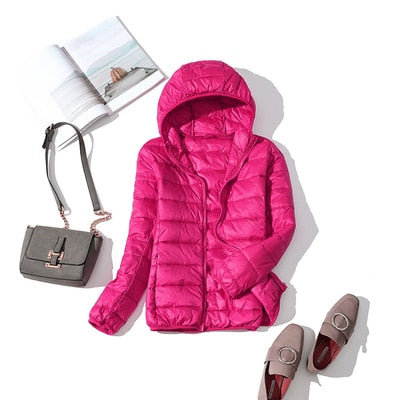 Hooded Puffer Coat Warm Cozy