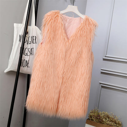Women's Faux Fur Vest Oversized Stylish