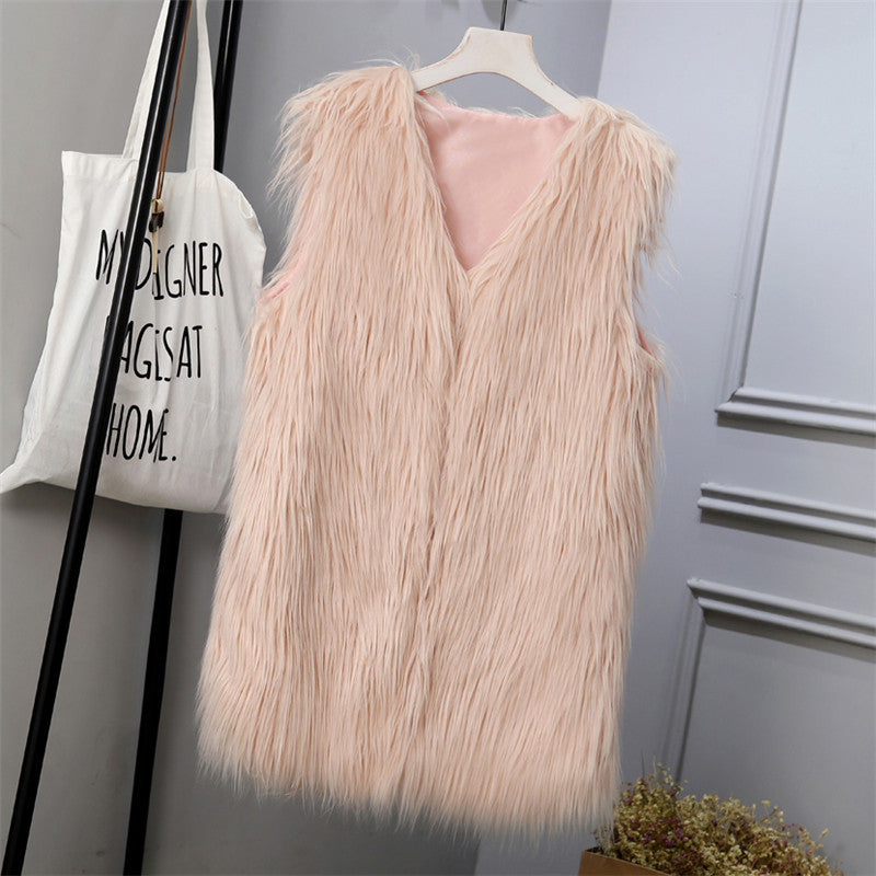 Women's Faux Fur Vest Oversized Stylish