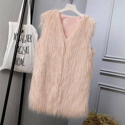 Women's Faux Fur Vest Oversized Stylish